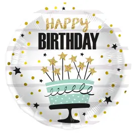 Folioilmapallo Happy Birthday Kakkuaihe