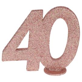 Kimalteleva 40 v Pöytäkoriste Ruusukulta