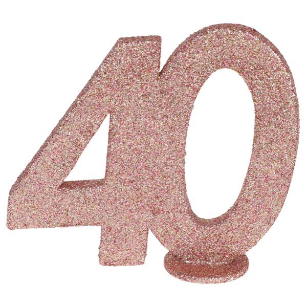 Kimalteleva 40 v Pöytäkoriste Ruusukulta