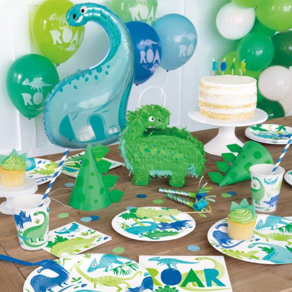 Dinosaurus Pahvilautaset Vihreä & Sininen