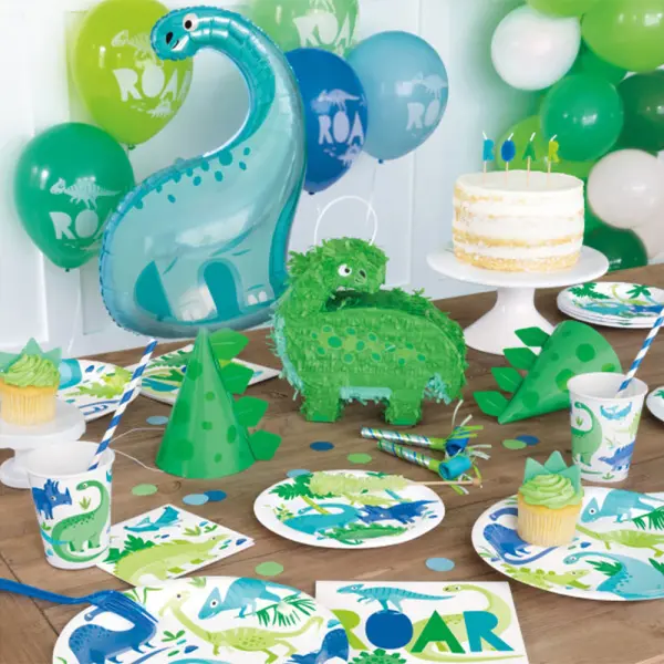 Dinosaurus Pahvilautaset Vihreä & Sininen