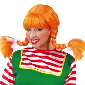 Oranssi Peruukki Sojottavilla Leteill&auml;