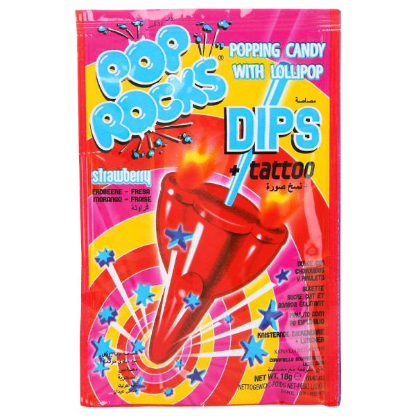 Pop Rocks Dips Popping Karkki Cola/Mansikka