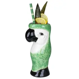 Papukaija Keraaminen Muki Vihreä 55 cl