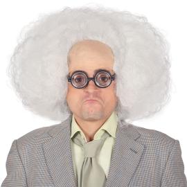 Professori Kihara Valkoinen Peruukki