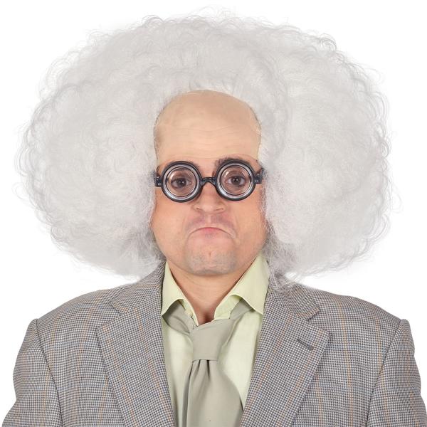 Professori Kihara Valkoinen Peruukki