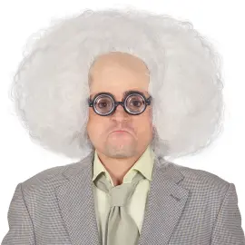 Professori Kihara Valkoinen Peruukki