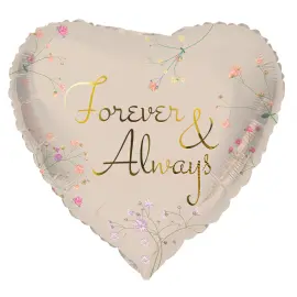 Folioilmapallo Heart Forever & Always