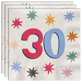 Servetit T&auml;hdill&auml; 30-vuotta 20 kpl