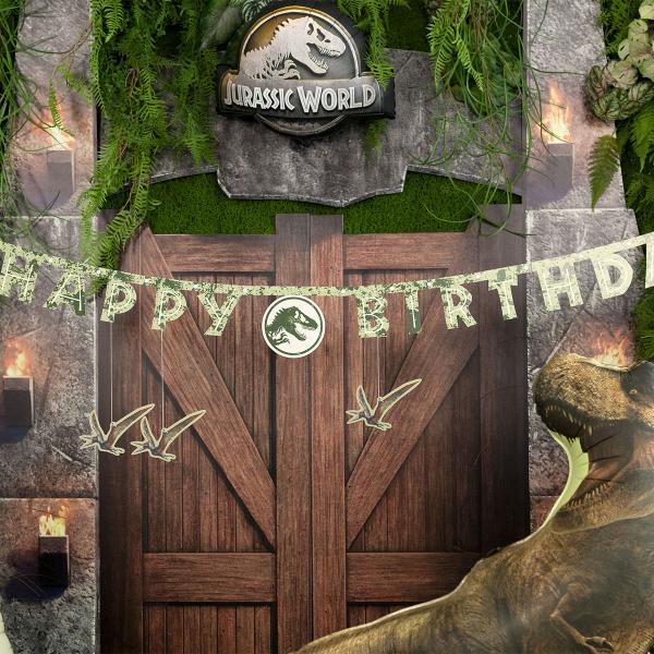 Jurassic World Happy Birthday Viirinauha 165 x 45 cm