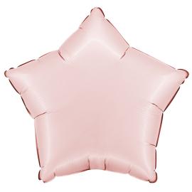 Folioilmapallo Tähti Satin Pastellipinkki