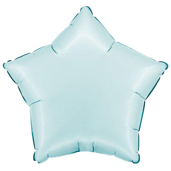 Folioilmapallo Tähti Satin Pastellinsininen