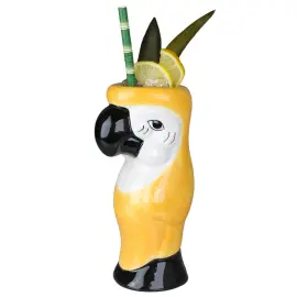 Papukaija Keraaminen Muki Keltainen 55 cl