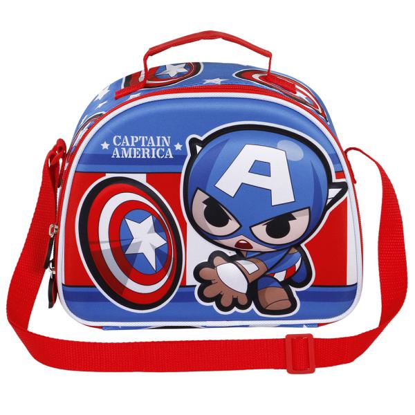 Captain America 3D Lounaslaukku Let's Go