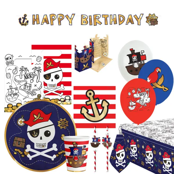 Merirosvo Synttäripakkaus Pirates Map