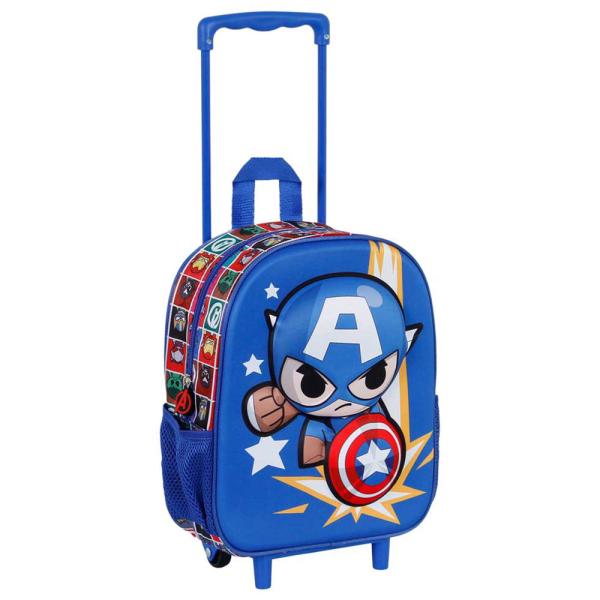 Captain America 3D Reppu Pyörillä