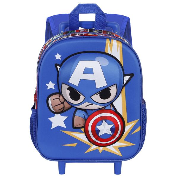Captain America 3D Reppu Pyörillä