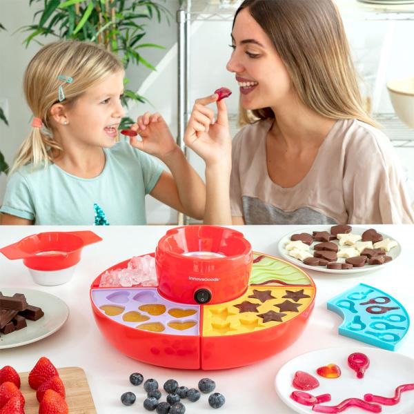 2-in-1 Kone Hyytelömakeiset ja Suklaafondue