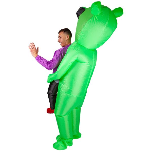 Puhallettava Carry Me Alien Naamiaisasu