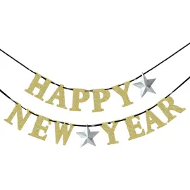 Happy New Year Kirjainnauha
