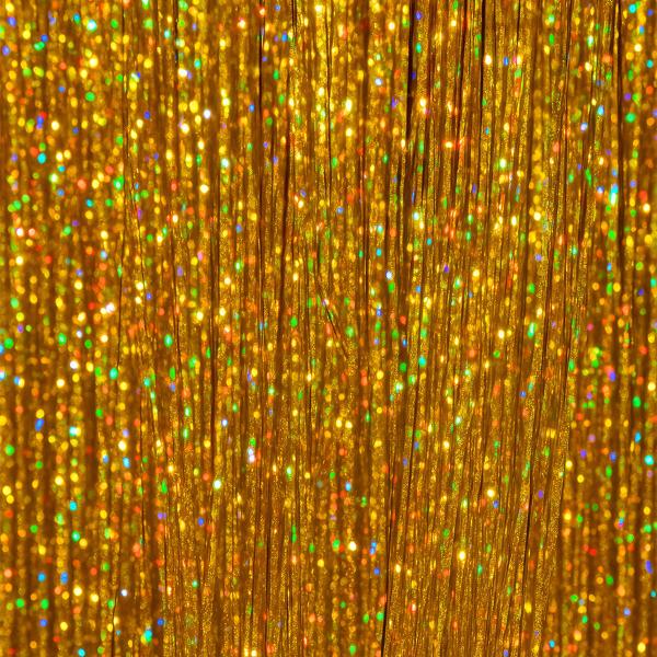 Hiussuortuvat Glitter Kulta