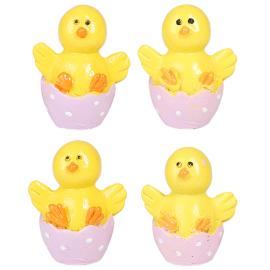 Kana Puolikkaassa Munankuoressa 3x4 cm 4 kpl