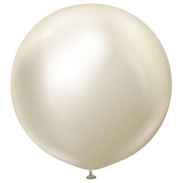 Premium Jätti Lateksi-ilmapallot Chrome White