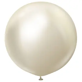 Premium Jätti Lateksi-ilmapallot Chrome White