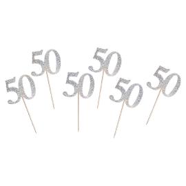 Kimaltelevat Juhlatikut 50 Vuotta Hopea