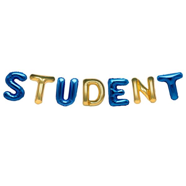 Ilmapalloviirinauha Student Kulta/Sininen