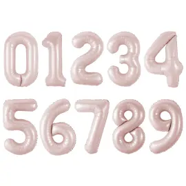 Numeroilmapallo Vauvan Vaaleanpunainen 86 cm