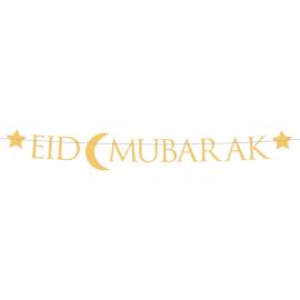 Eid Mubarak Kirjainnauha Kulta