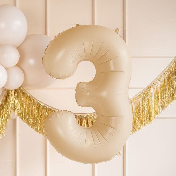 Numeroilmapallo Beige