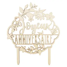 Cake Topper Joyeux Anniversaire Puinen