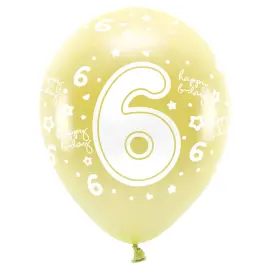 Ilmapallot Metallinen Kulta Happy B-day 6