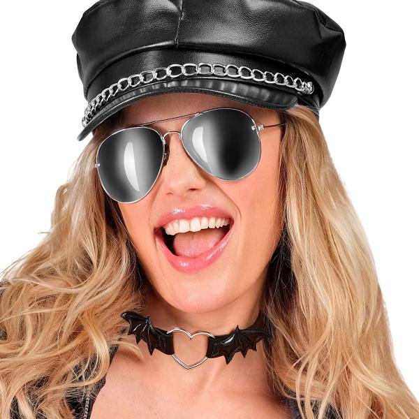 Choker Sydämellä ja Lepakonsiivillä Musta