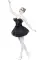 Musta Joutsen Ballerina Naamiaisasu