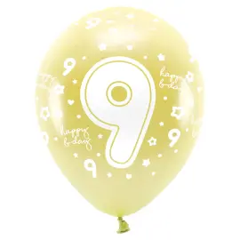 Ilmapallot Metallinen Kulta Happy B-day 9