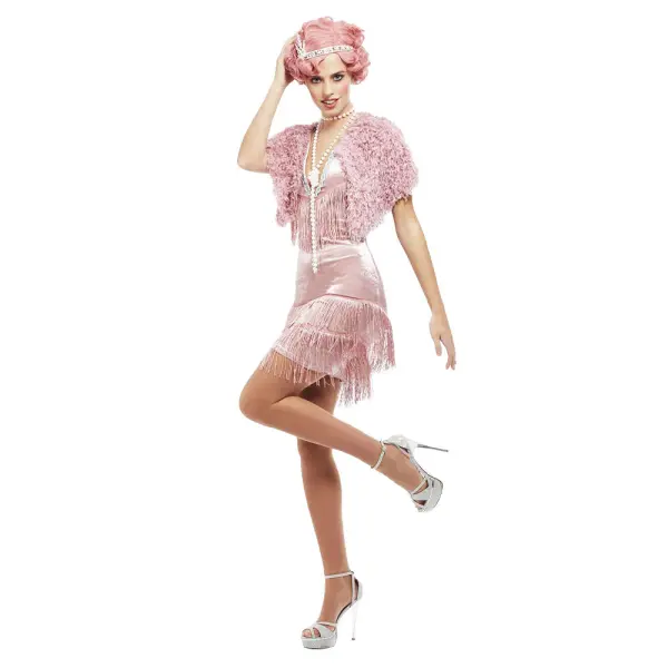 20-luvun Vintage Flapper Naamiaisasu Deluxe