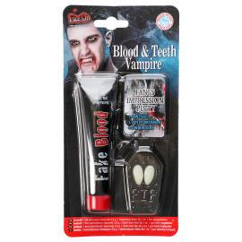Vampyyrisetti Hampaat ja Tekoveri