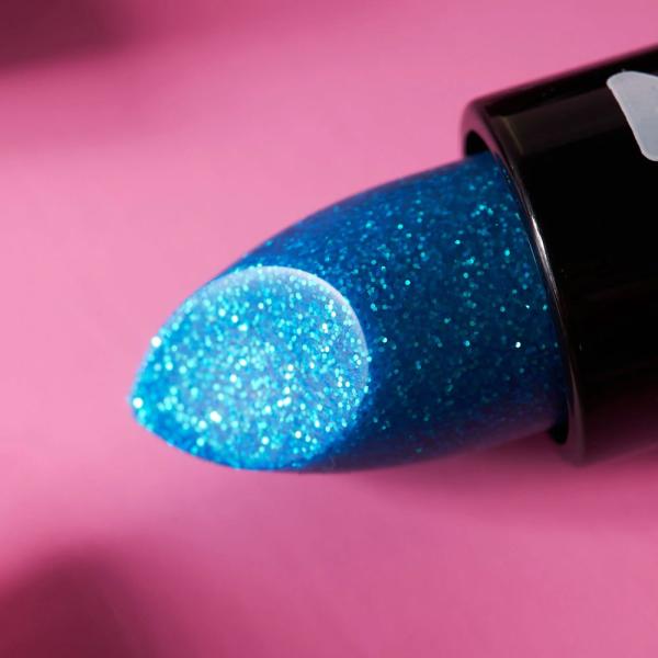 Moon Glitter Irisoiva Glitter Huulipuna Sininen