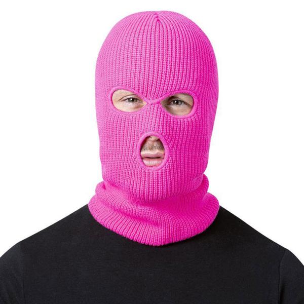 Balaclava Hiihtomaski Neon Pinkki