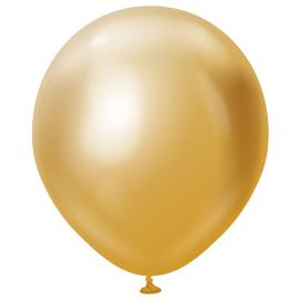 Lateksi-ilmapallot Kromi Kulta 45 cm