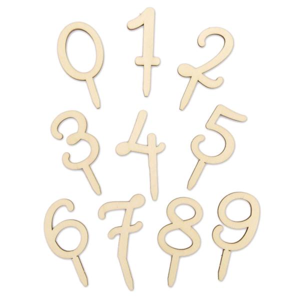 Cake Topper Numerot Puiset