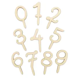 Cake Topper Numerot Puiset