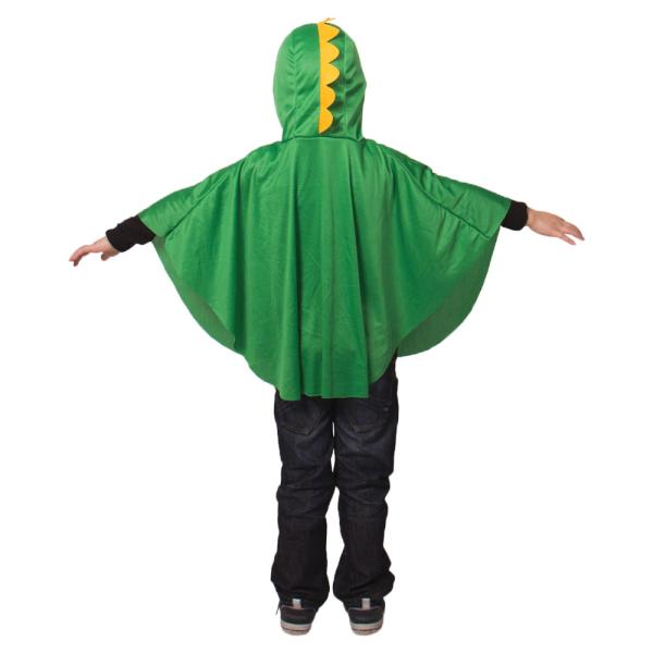 Lohikäärme Poncho Lapset Vihreä 5-9 vuotta