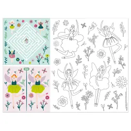 Askartelu- ja V&auml;ritysp&ouml;yt&auml;tabletit Fabulous Fairy 6 kpl