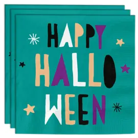 Happy Halloween Servetit Vihreä/Violetti