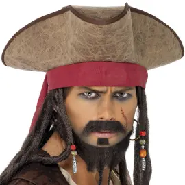 Ruskea Merirosvohattu Rastalla ja Helmill&auml;