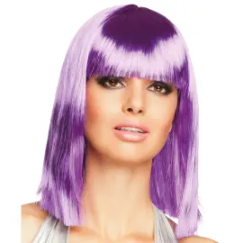 Suora Violetti Peruukki